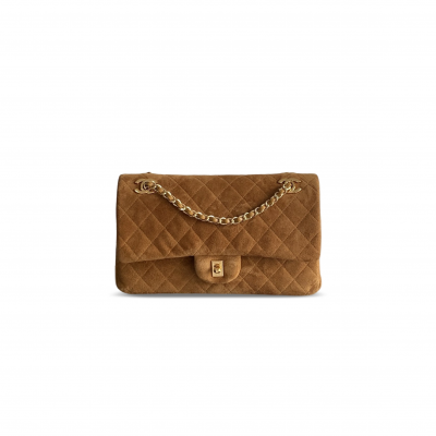 CHANEL MASTER 26A CLASSIC FLAP BAG SUEDE (22*14*10cm)